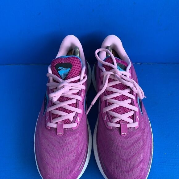 SAUCONY FORMFIT PWRrun PINK PURPLE BLUE ORANGE ATHLETIC SHOES-SIZE 10 - Picture 6 of 6